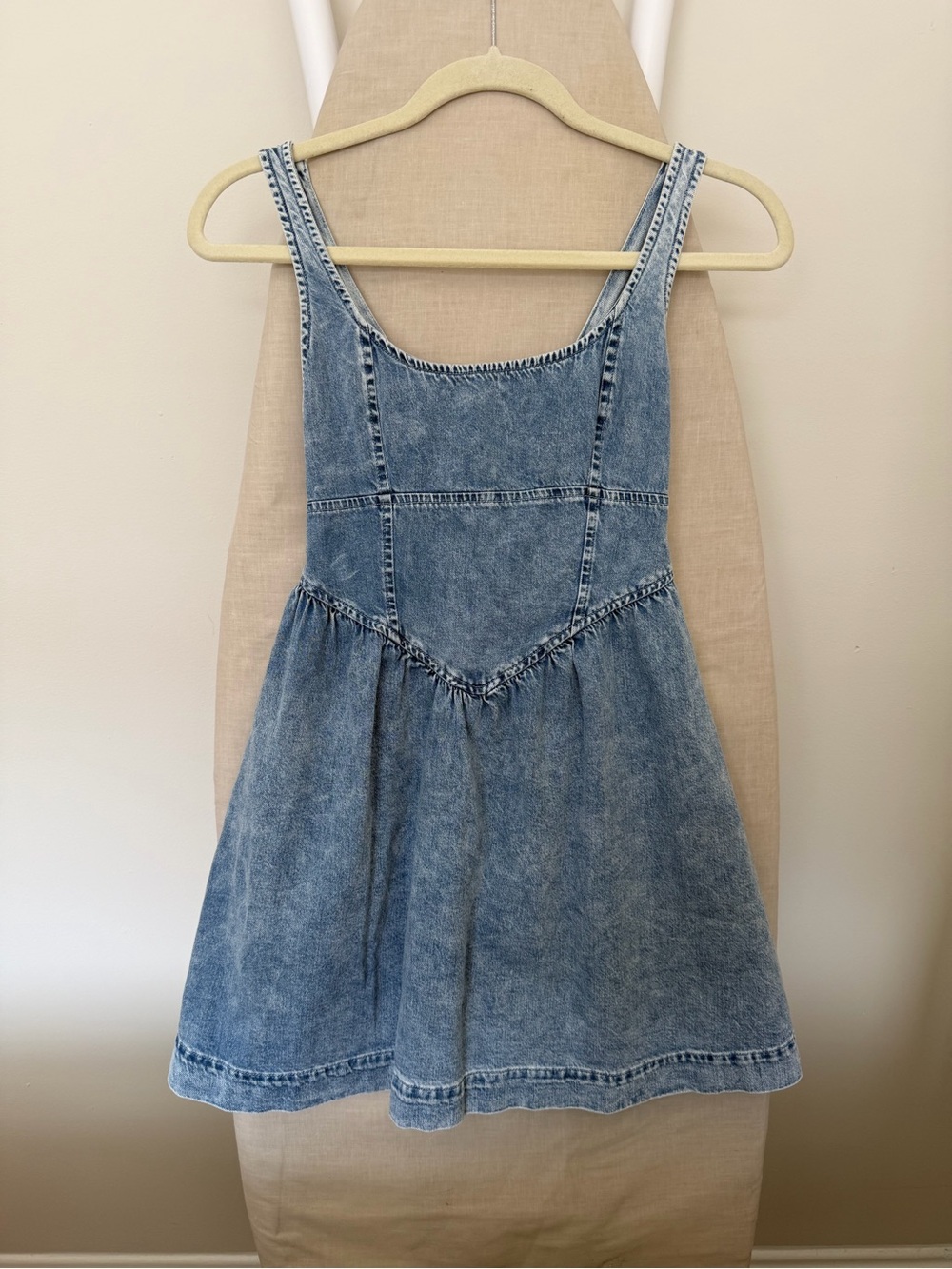 American Eagle Outfitters Light Denim Mini Dress